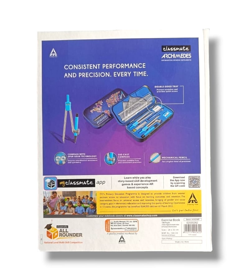 Classmate Physics Practical Notebook - 168 Pages, Hard Cover, 28 x 22 cm - New view 6